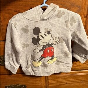 Gray Mickey Mouse Kids Hoodie